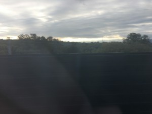 Spanish countryside as we whisk by